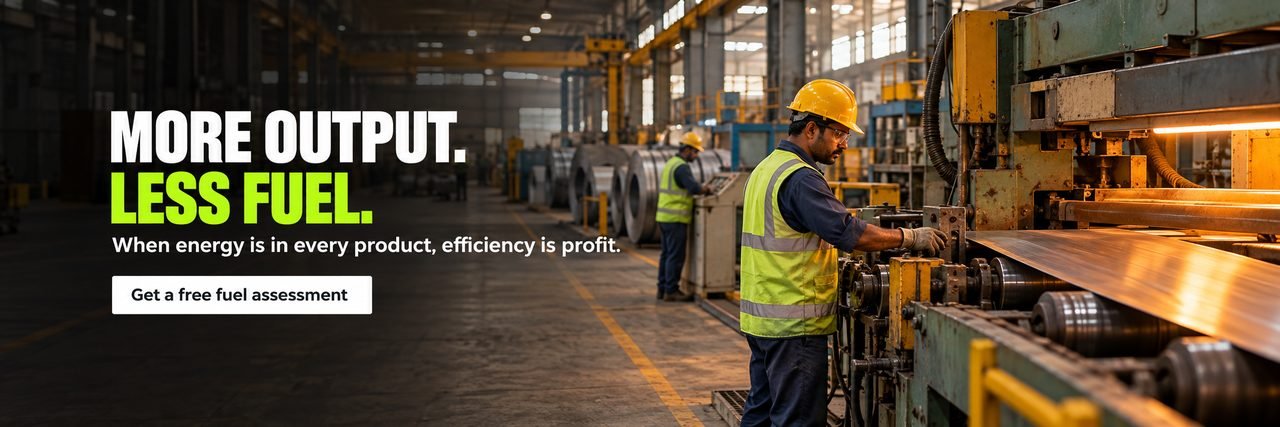 More output, less fuel. For industrial manufacturing.
