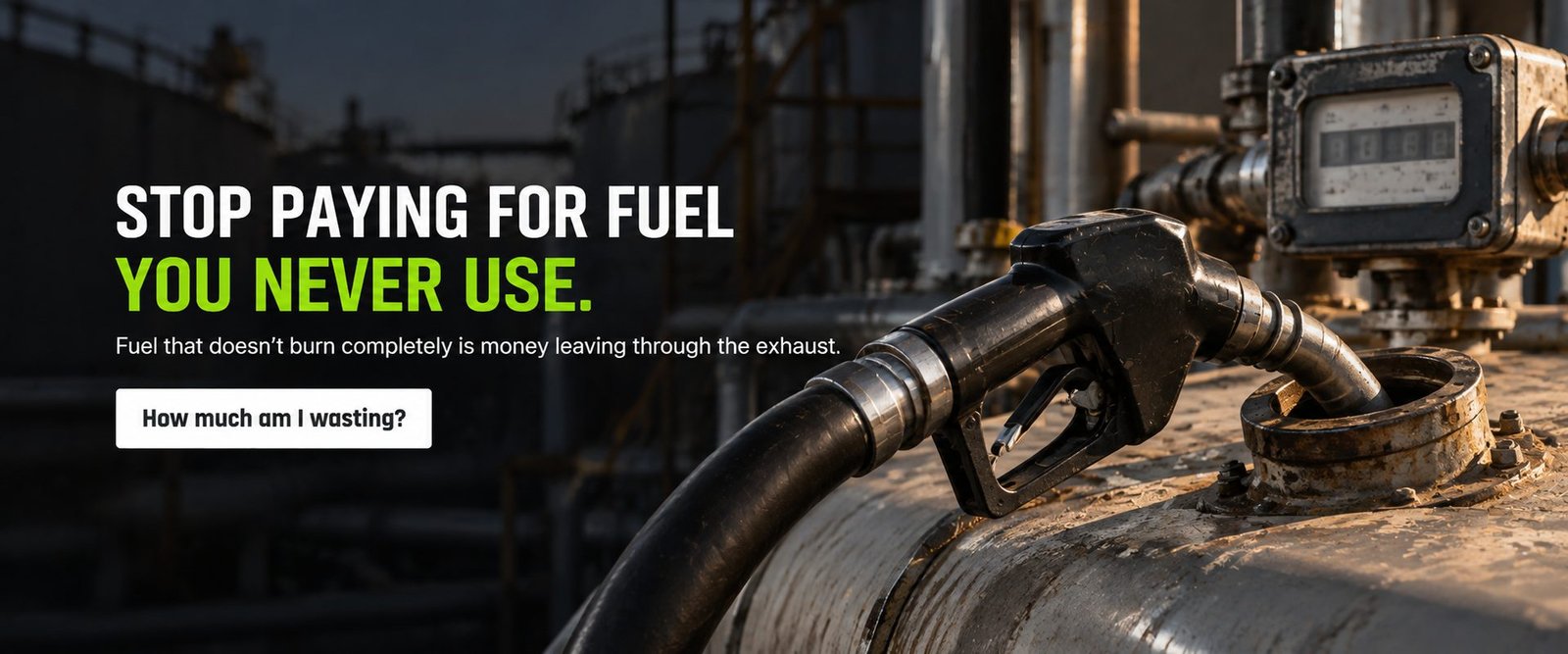 Stop paying for fuel you never use. Fuel that does not burn completely is money leaving through the exhaust.